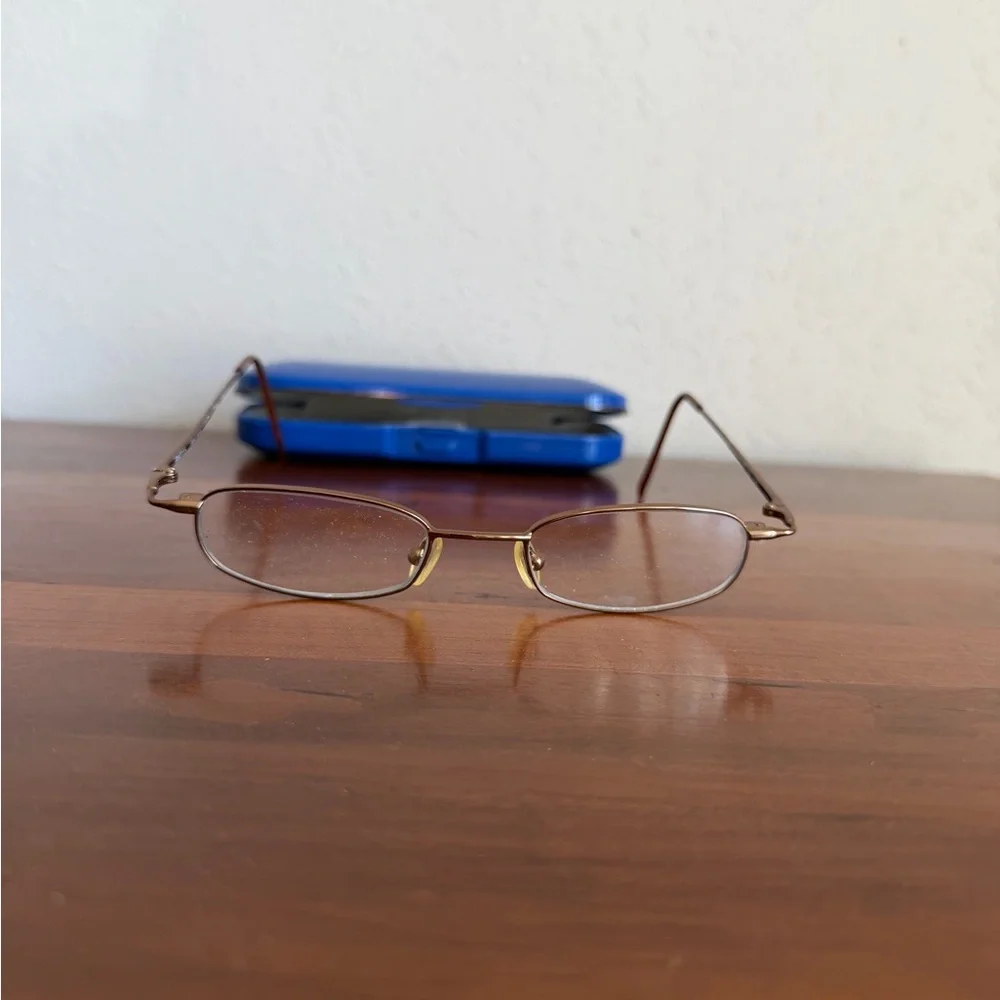 Blue Moon Brown Eye Glasses Eyewear BM315 140mm Frames Full Rim Eclectic Grandpa